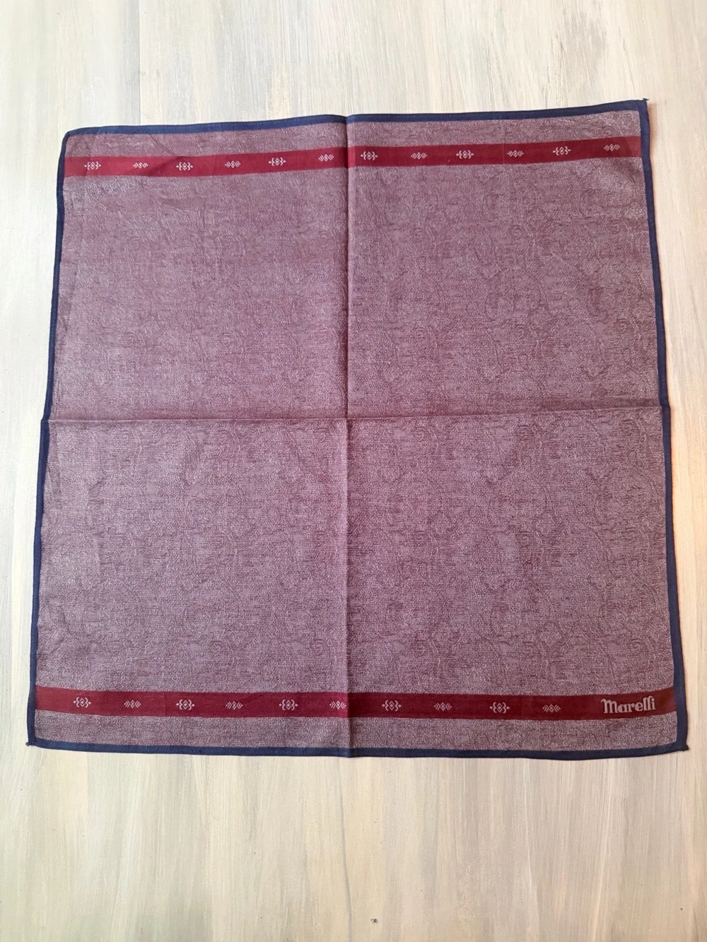 Marelli Italian Paisley Pocket Square Handkerchief Scarf Bandana Neckerchief